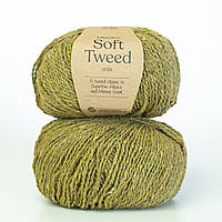 Пряжа Drops Soft Tweed Соус гуакамоле (колір 16 guacamole)