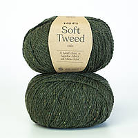 Пряжа Drops Soft Tweed Пиріг зі шпинатом (колір 17 spinach pie)