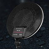 Кругла світлодіодна лампа з пультом LED Fill Light PF-45 професійне відеосвітло 45см для блогерів, фото 9
