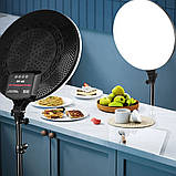 Кругла світлодіодна лампа з пультом LED Fill Light PF-45 професійне відеосвітло 45см для блогерів, фото 5
