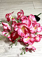 Штучний букет — фрезія (рожевий 45 см, 5 гілочок), фото 6