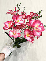 Штучний букет — фрезія (рожевий 45 см, 5 гілочок), фото 4