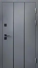 Вхідні двері Форт М Мілан Преміум метал 7024/мдф біле дерево з терморозривом вулиця