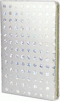 Блокнот из еко-кожы блестками А5 80 лист кремовый бумага линия Maxi блестками