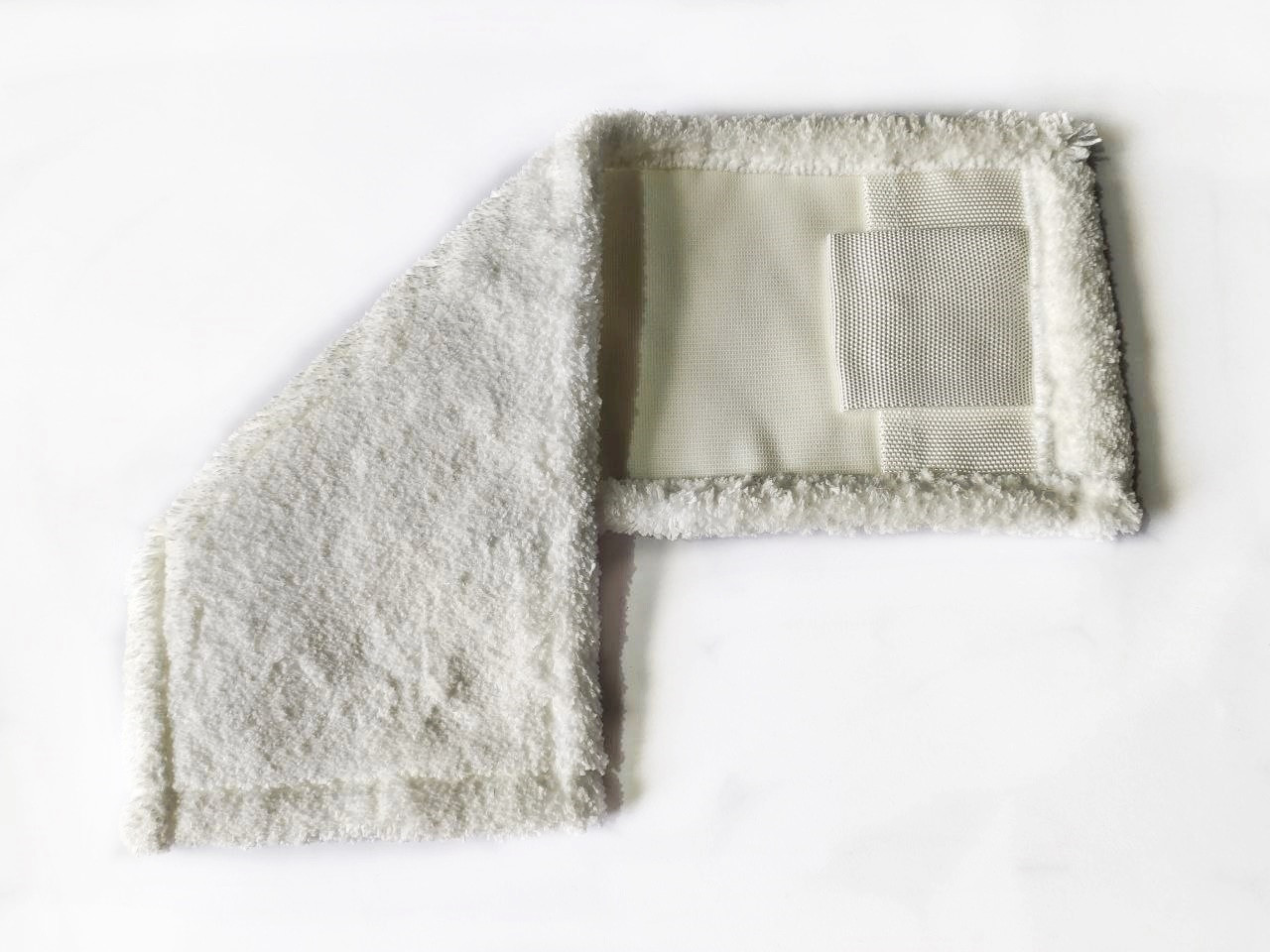 Моп (вкладка) мікрофібра універсальний 40*13 см, з кишенями + язик, білий У40.04КВ