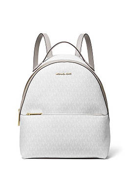 Жіночий рюкзак Michael Kors Sheila Medium Logo Backpack білий