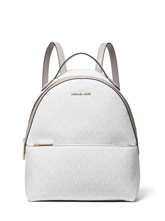 Жіночий рюкзак Michael Kors Sheila Medium Logo Backpack білий