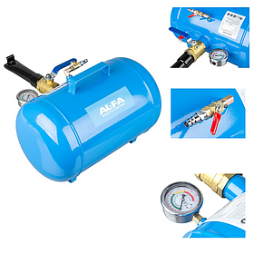 Інфлятор для ударного накачування безкамерних шин AL-FA 21 л, 8 бар, 1/4"