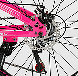 Велосипед спортивний Corso Primary на 24 дюйма, pink 24374, фото 7