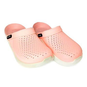 Крокси жіночі сабо LuckLine персиковий