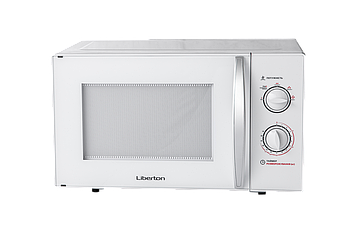Мікрохвильова піч LIBERTON LMW-2380M White,  800 Вт, Рівні потужності 5, Об'єм 23 л, механічне, колір білий