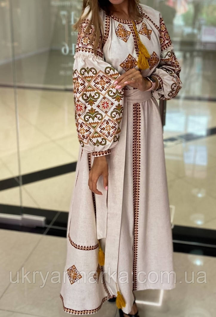 Елегантна вишита сукня "Імбирна спокуса", фото 1