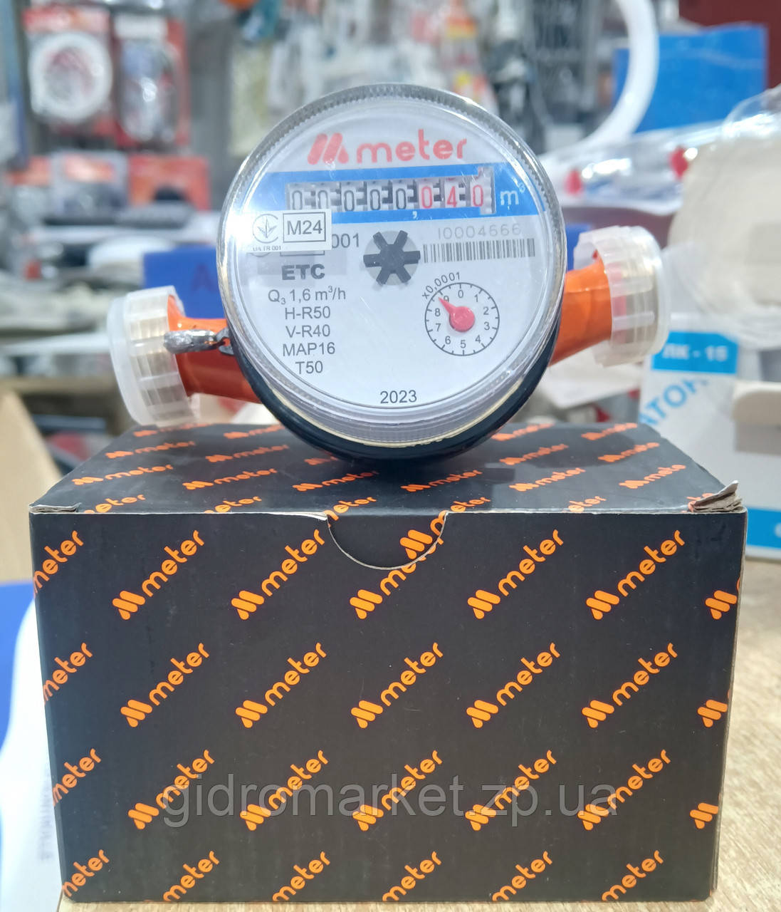METER ETC 15/110 1,6 Лічильник 1/2" холодної води 1,6 куб. водомір (без штуцерів)