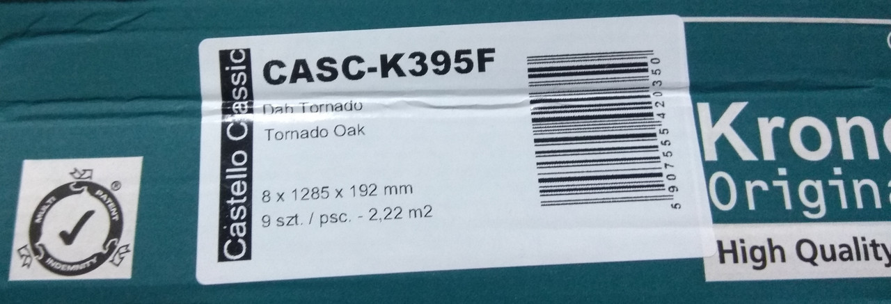Ламинат Kronospan Castello К395 Дуб Торнадо (1285х192х8 мм, 2,22 кв.м) - фото 5 - id-p2032780474