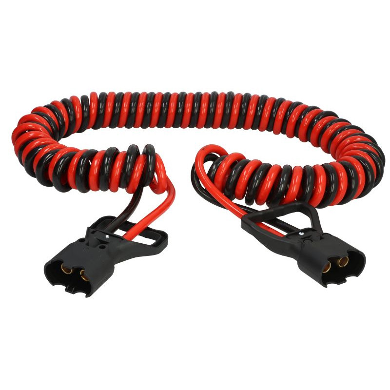 Спіральний кабель причепа зі штекерами 2 PIN TRUCKLIGHT 6 м (2x35 мм)