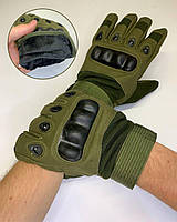 Перчатки Зимові Сенсорні Тактичні Зручні Із Захистом Кулака Оліва