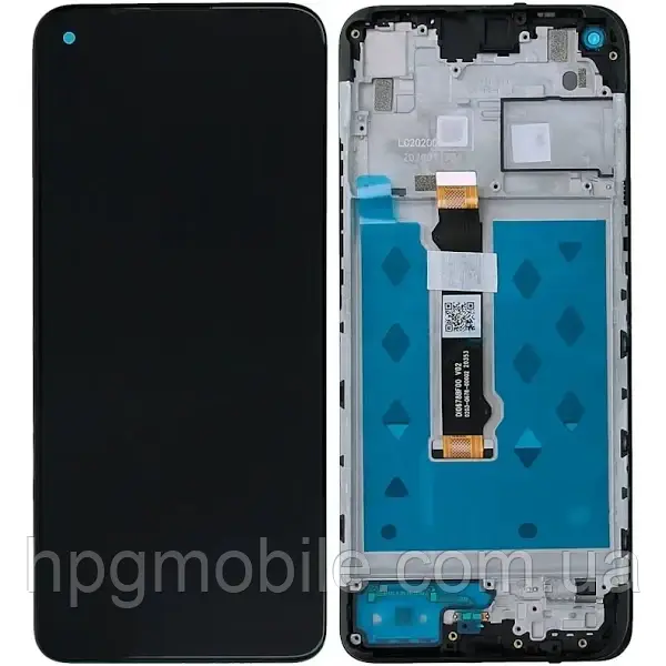 Дисплей Motorola Moto G9 Power 2020 (XT2091-3/XT2091-4) модуль (екран, сенсор) з рамкою, оригінал, Чорний, фото 1