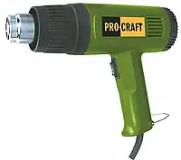 Фен промисловий ручний Procraft 2100 Вт PH2100, будівельний фен із регулюванням температури та насадками