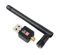 Wi-Fi USB 2.0 модуль Wireless (2367) / Адаптер 802.IIN / 300 Mbps / Чорний