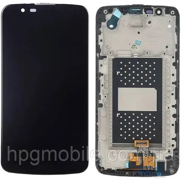Дисплей LG K10 Dual Sim (K410/K420/K430) модуль (екран,сенсор) оригінал, Чорний, фото 1