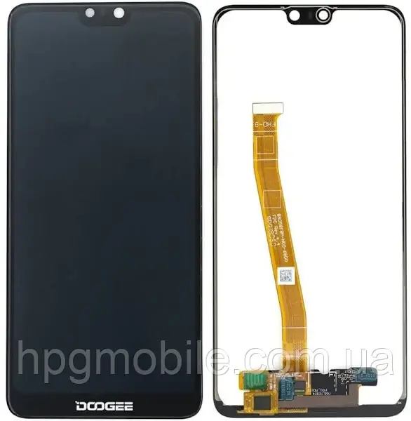 Дисплей Doogee Y7/N10 модуль (екран,сенсор) оригінал, Чорний, фото 1