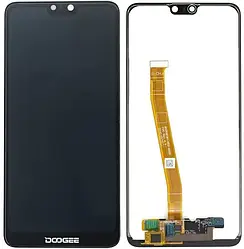 Дисплей Doogee Y7/N10 модуль (екран,сенсор) оригінал, Чорний