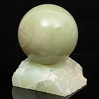 НЕФРИТ шар 45 мм с подставкой - натуральный камень