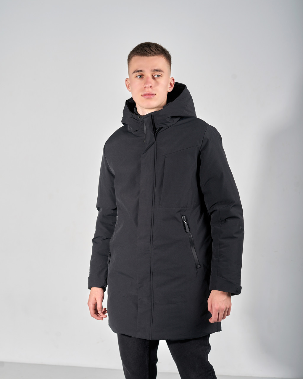 Чоловіча зимова куртка, чорного кольору. - фото 1 - id-p2100734958