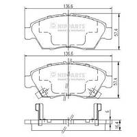 Тормозные колодки HONDA CIVIC (EM2) / HONDA STREAM (RN) 1987-2008 г.