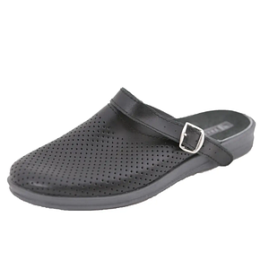 Тапочки Сабо "Рая" жіночі, чорна шкіра, модель