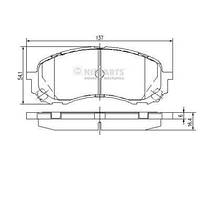 Тормозные колодки SUBARU LEGACY (BR) / SUBARU OUTBACK (BR) 1999-2015 г.