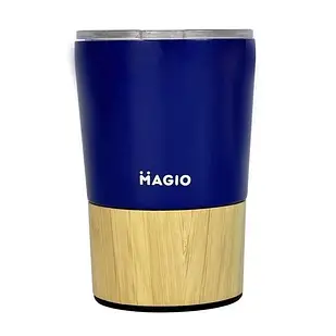Термокухоль MAGIO MG-1044I 300 мл Синій/Бамбук