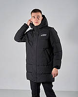 Чоловіча зимова куртка Adidas Terrex, чорного кольору.