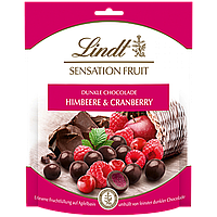 Конфеты/Сублимированные фрукты в шоколаде Lind Lindt Sensation Fruit Himlbeere&Cranberry 150г Франция