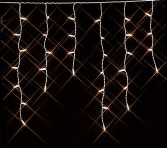 Новогодняя светодиодная гирлянда бахрома LED 3 метра на 0,65 метр - фото 2 - id-p27472977
