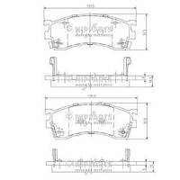 Тормозные колодки MAZDA 626 (GE) / MAZDA MX-6 (GE) / MAZDA 323 F (BA) 1991-2005 г.