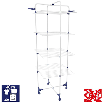 Розкладна Сушарка для білизни підлогова домашня Casa Si Athletic 4 White (CS92186H04) Австрія