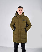 Чоловіча зимова куртка Adidas Terrex, хакі кольору.