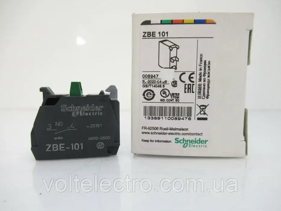 ZBE101 Контактный блок 1НО Schneider Electric - фото 2 - id-p97416707