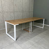 Великий стіл трансформер LONG maxi 3,0 м Дуб Тахо / Білий мат