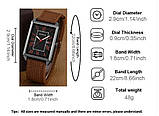 Модний подарунковий набір для чоловіків 4 в 1: розкішний чоловічий годинник "Relogio Masculino" і три шкіряні браслети, фото 2