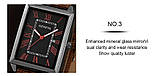 Модний подарунковий набір для чоловіків 4 в 1: розкішний чоловічий годинник "Relogio Masculino" і три шкіряні браслети, фото 4