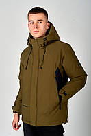 Чоловіча зимова куртка, хакі кольору.