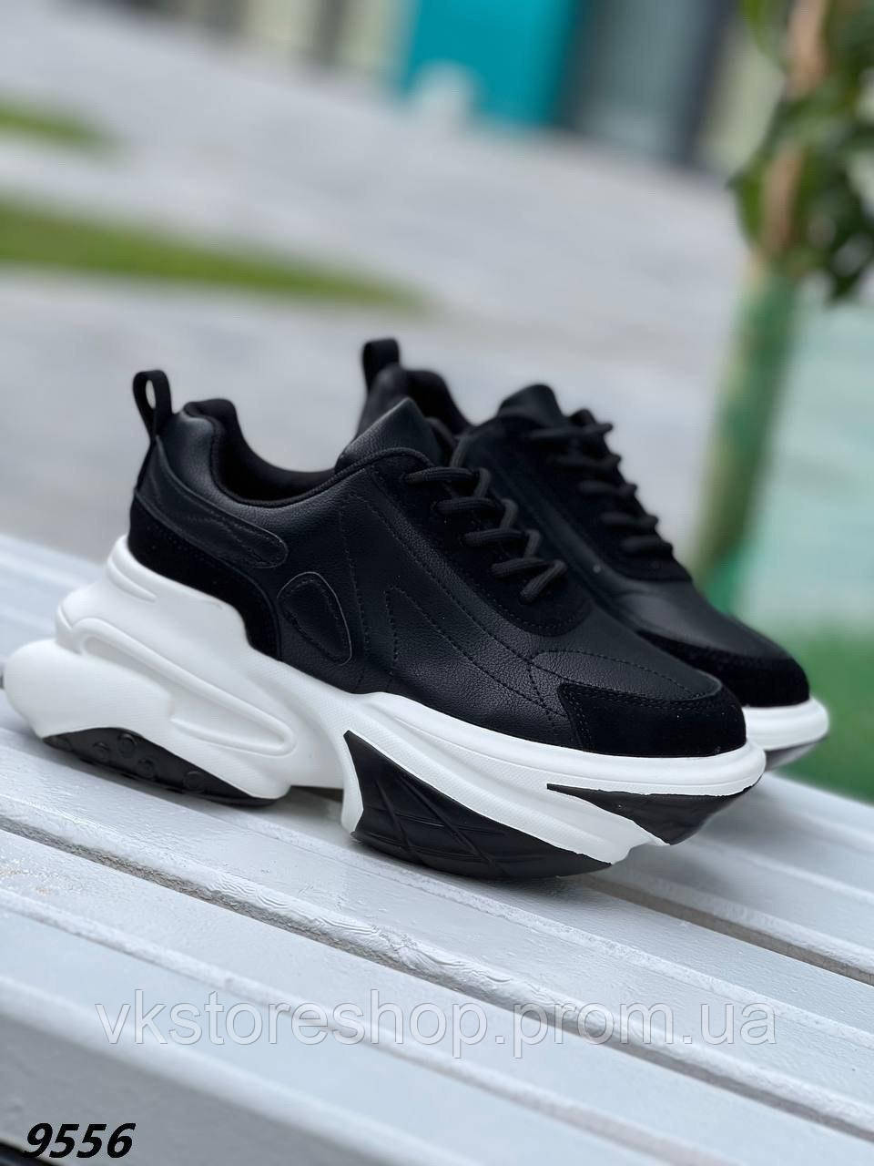 Кроссовки черные на платформе женские 37 (ID#2100768834), цена: 1520 ...