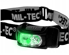 Універсальний Налобний Ліхтар 65 люменів,4 кольори Mil-Tec від Sturm "Headlamp" (15170102) Живлення — 3х ААА/LR03, фото 5