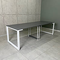 Большой стол трансформер LONG maxi 3,0 м Антрацит / Белый мат