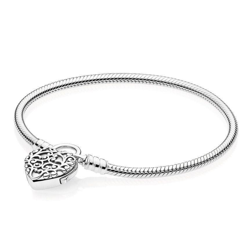 Срібний Браслет Pandora Moments Королівське серце зі знімним замком 597602 20