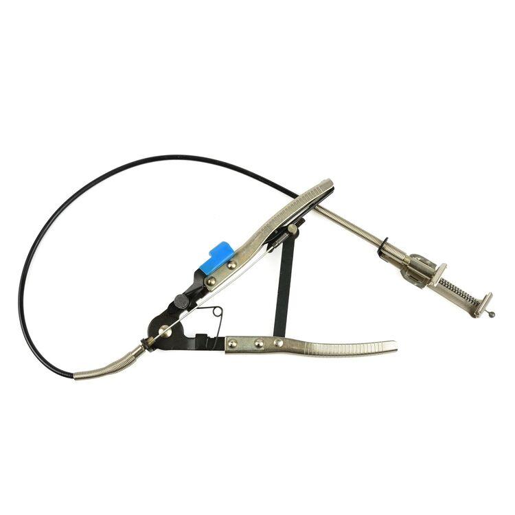 Знімач для хомутів патрубків з подовженим гнучким тросом 655мм та фіксатором, GEKO G01667, фото 1