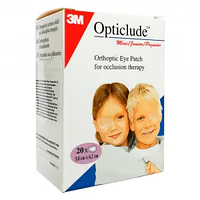 Opticlude Mini 5,0х6,2см - Очні клеючі пов'язки (Оклюдери) (Бежевий)