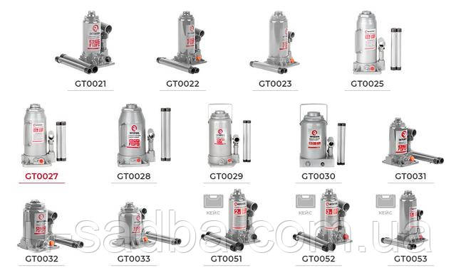 Домкрат стовпчик одноштоковий 15 т INTERTOOL GT0027